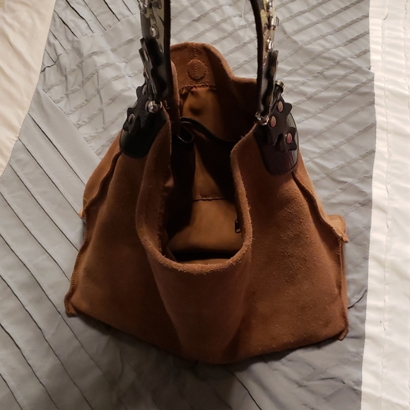 Suede shoulder bag by Wilsons Leather - Picture 10 of 12